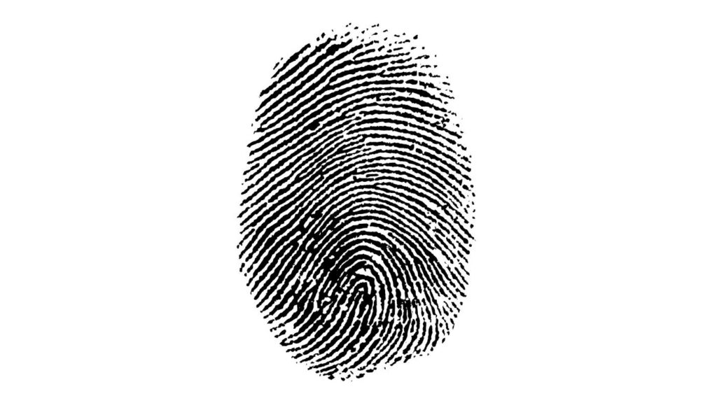 imagem de biometria digital