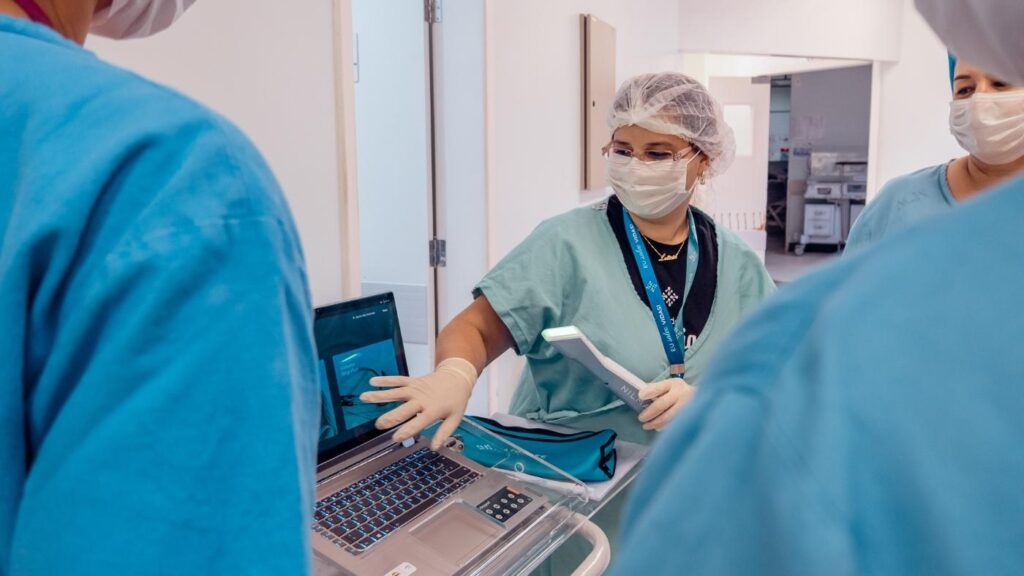 tecnologia Natosafe sendo utilizada em hospital