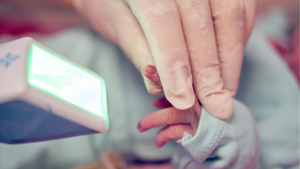 Biometria neonatal, tecnologia da Natosafe.